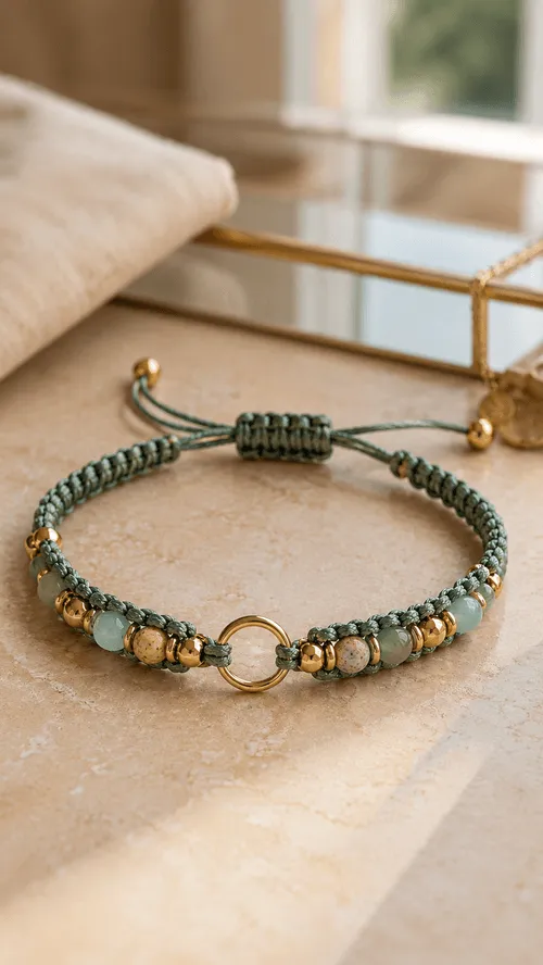 Pulseira de macramê artesanal
