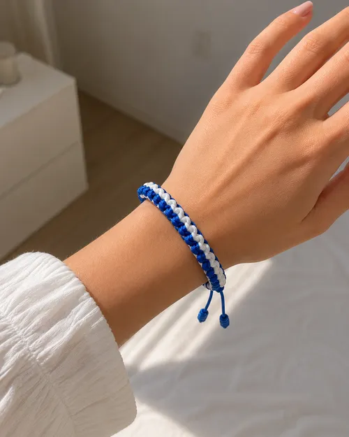 Pulseira de macramê artesanal
