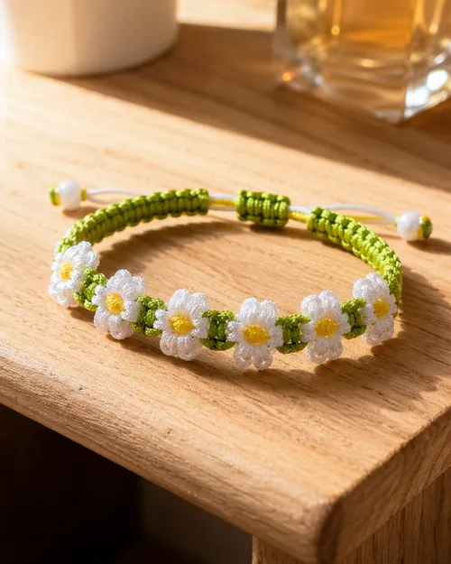 Pulseira de macramê artesanal