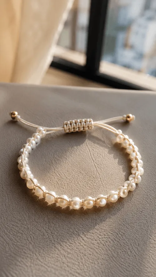Pulseira de macramê artesanal